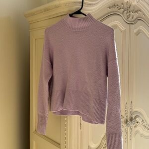 Lavender Mock Turtleneck Sweater